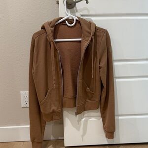 Alo Women's Brown Hoodie Jacket